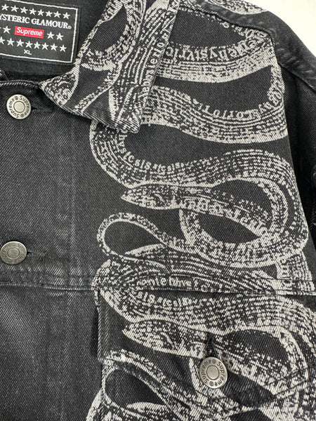 Snake Denim Trucker Jacket 'Black'