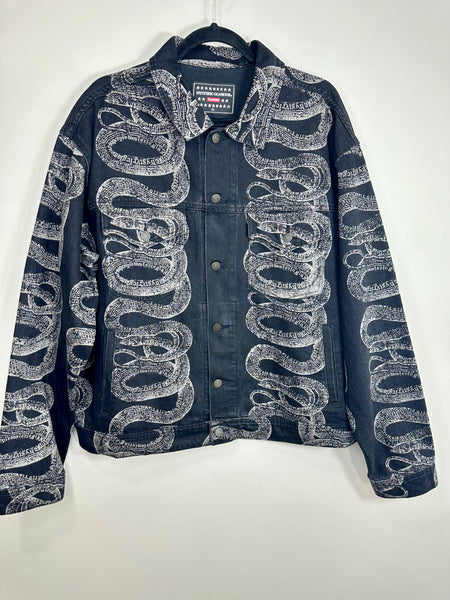 Snake Denim Trucker Jacket 'Black'