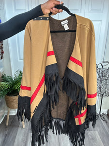 The Look- Fringe Poncho Shawl