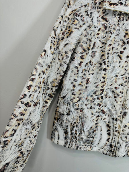 Shimmer on Me Animal Print Jacket