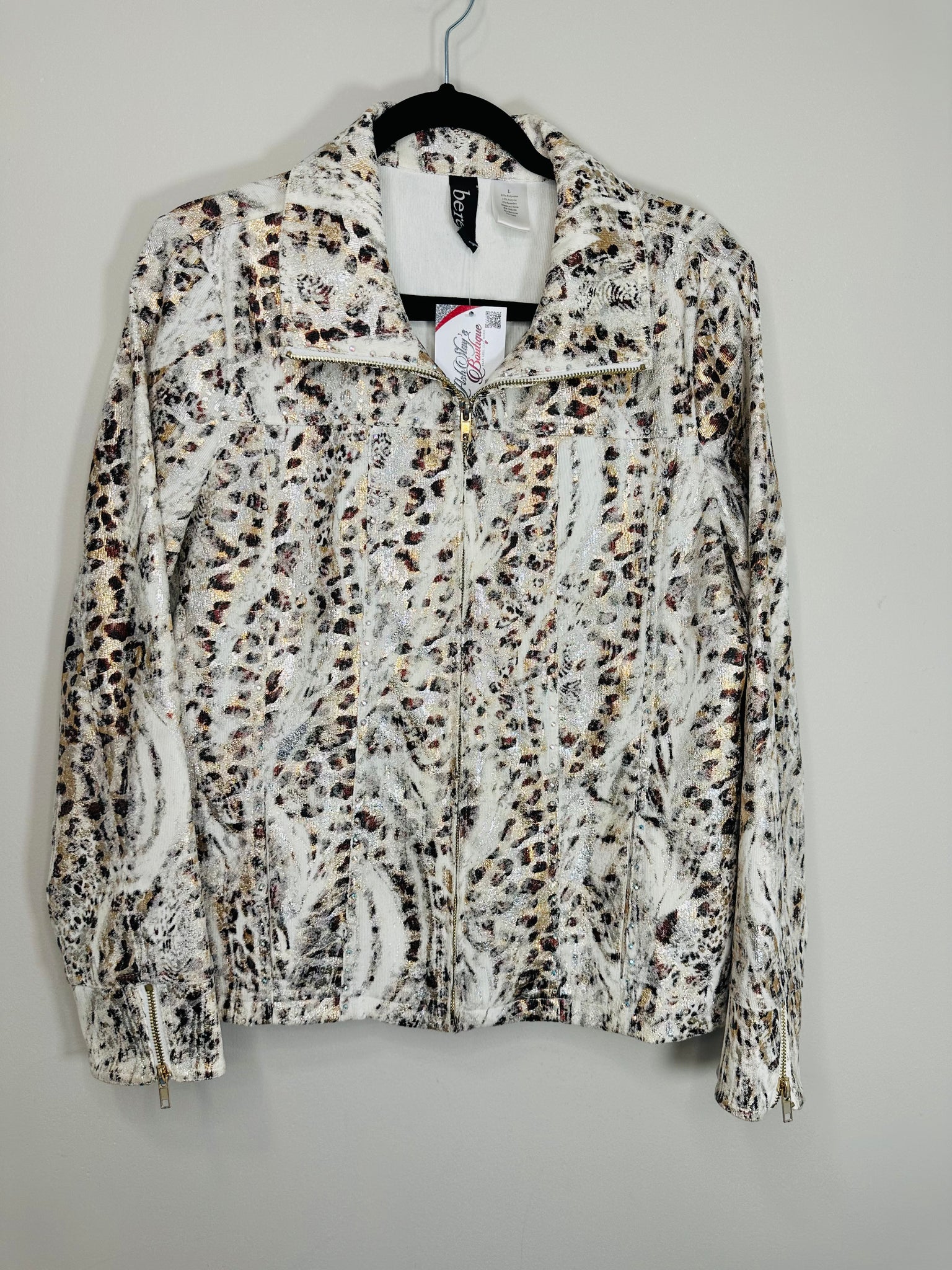 Shimmer on Me Animal Print Jacket