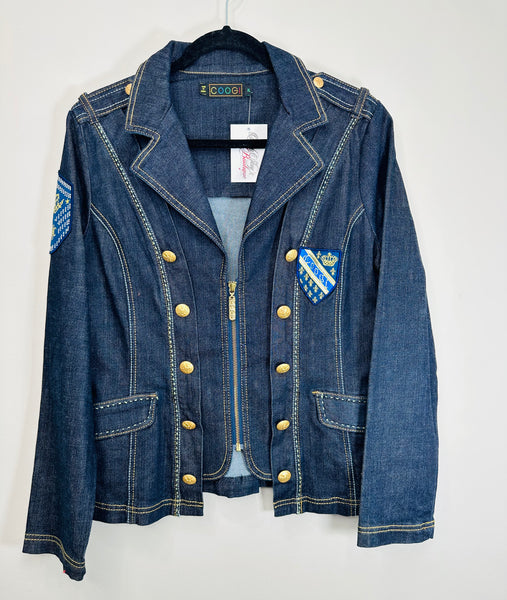 Denim Patchwork Blazer