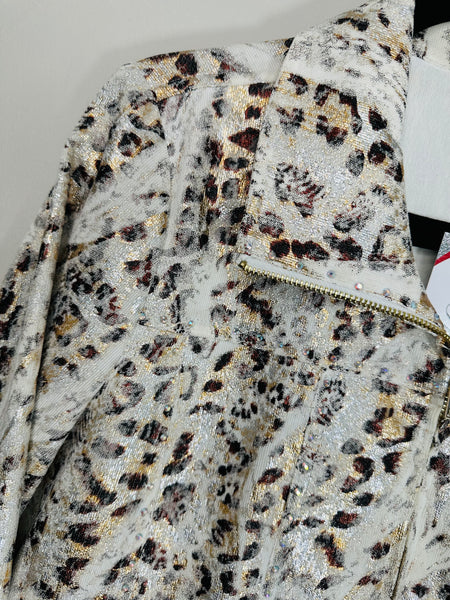 Shimmer on Me Animal Print Jacket