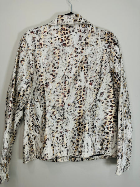 Shimmer on Me Animal Print Jacket