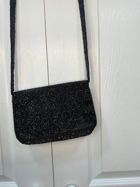 Vintage Black Sequin Handbag