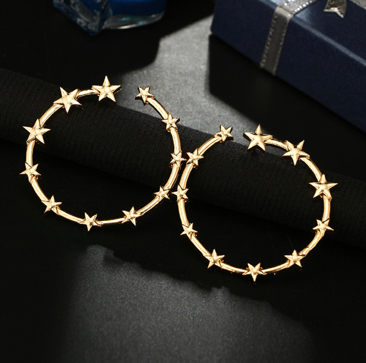 Circle of Stars GOLD Earrings